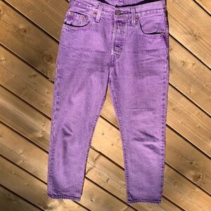 Purple High Rise Levi’s Fresh w Mushroom Tab